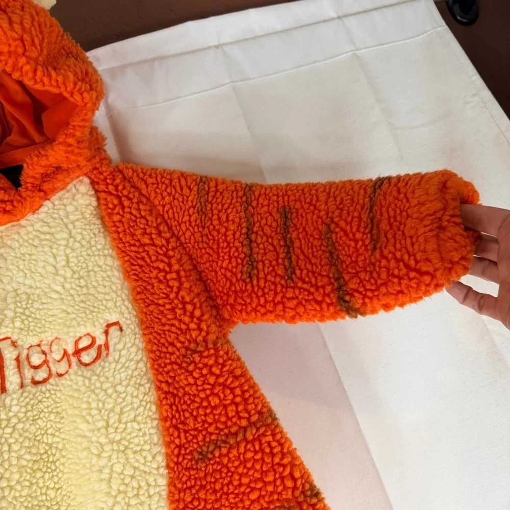 THE DISNEY STORE Youth Unisex Size 2T-4T Costume Tigger Fleece Vintage Toddler - Picture 8 of 16